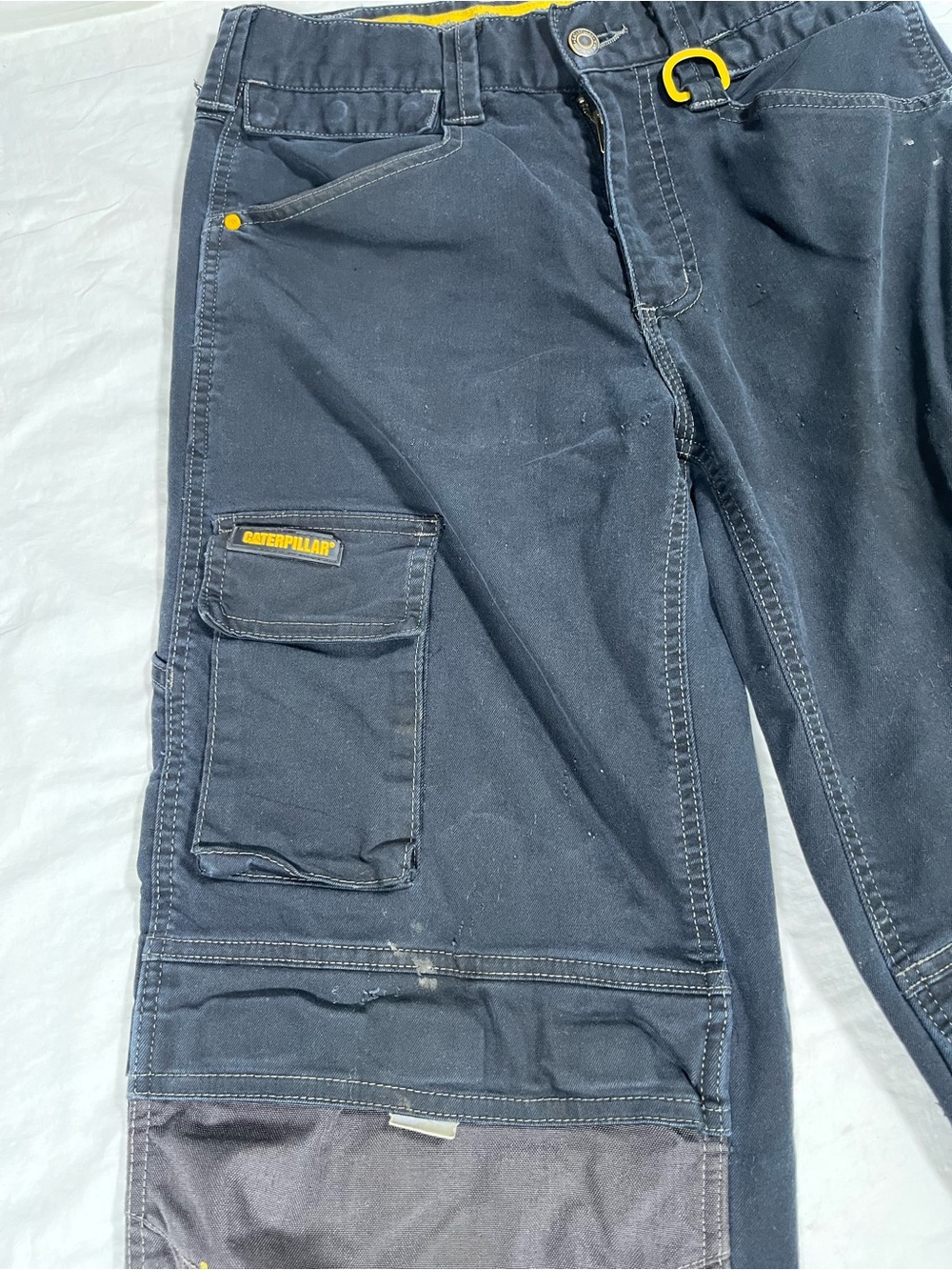 Caterpillar CAT Men’s Work Pants 28X34 Black Gray - Picture 4 of 16